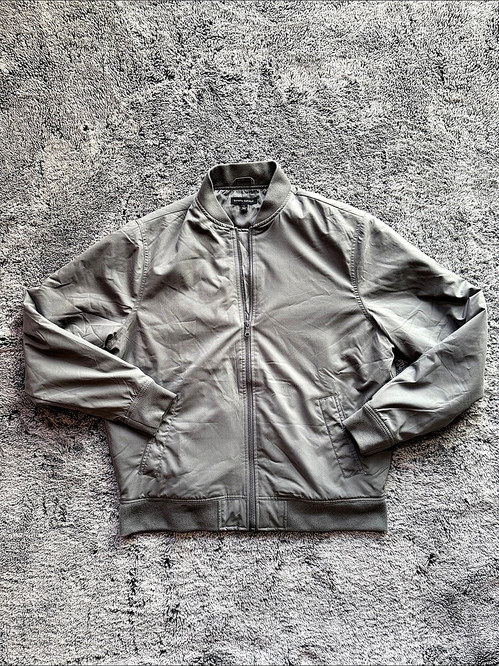 Banana Republic Bomber Jacket in Gray